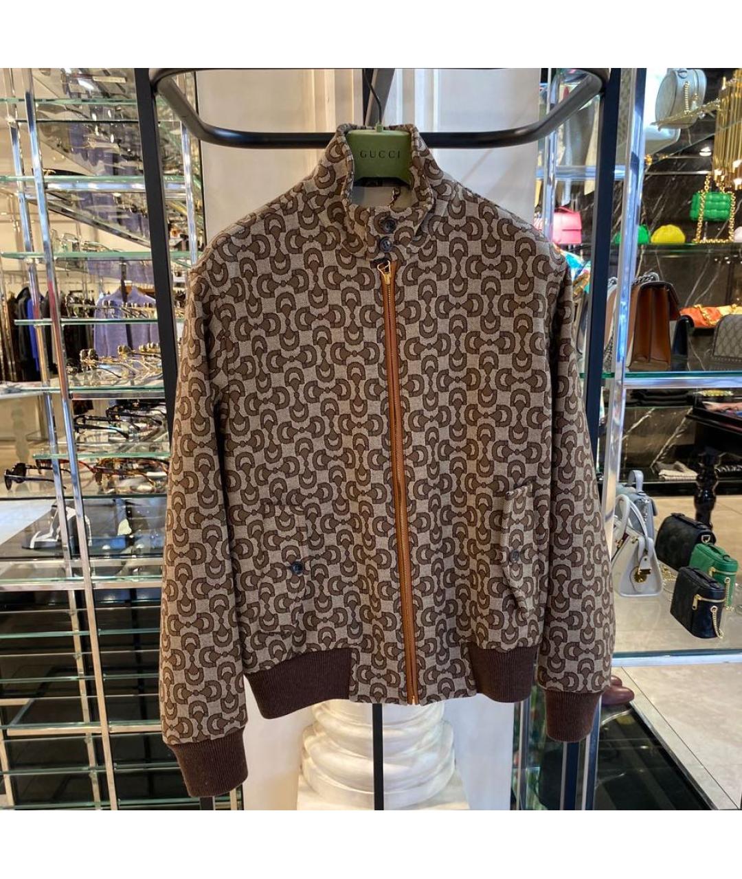 GUCCI Коричневая куртка, фото 2