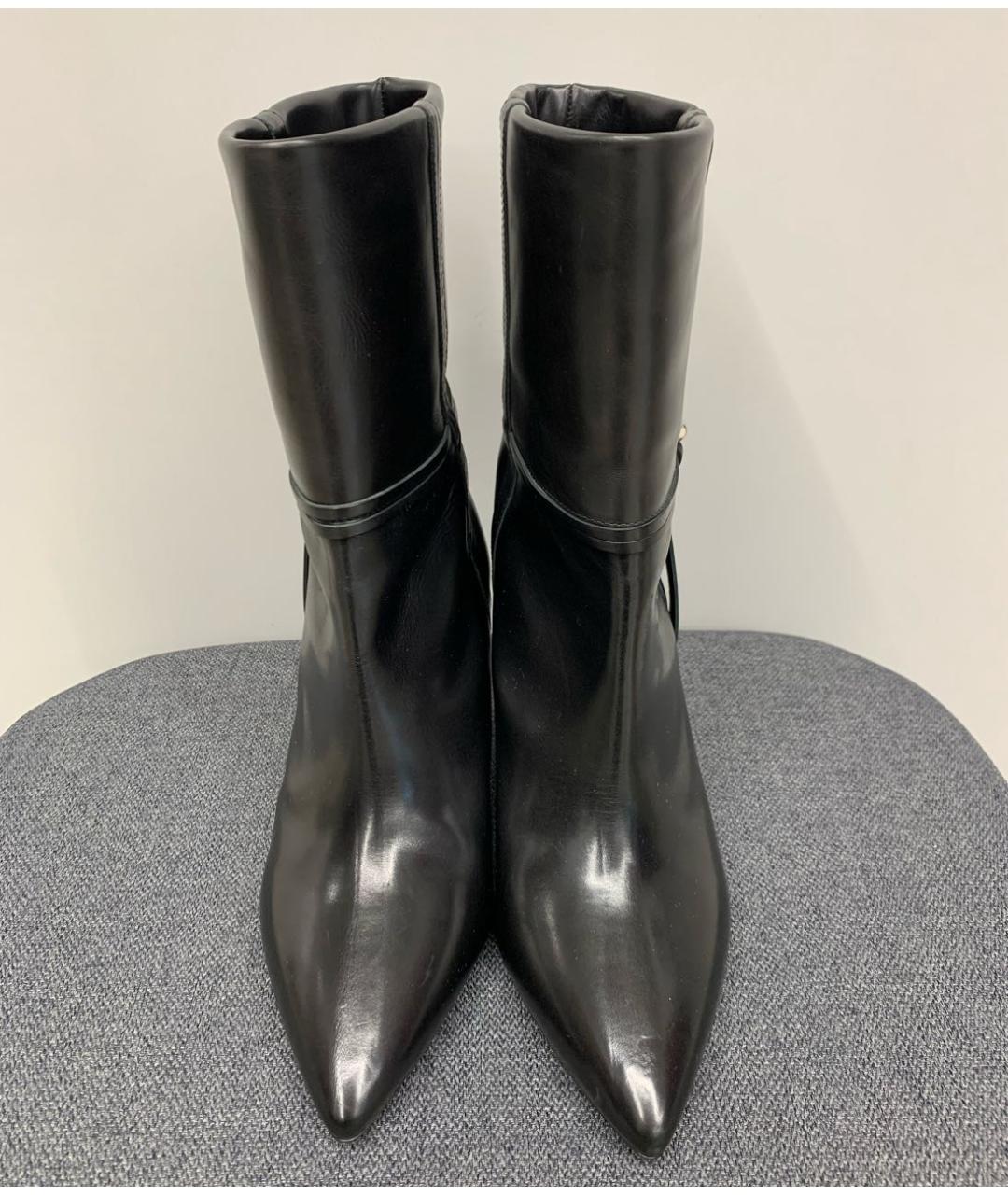 ISABEL MARANT Черные кожаные полусапоги, фото 2