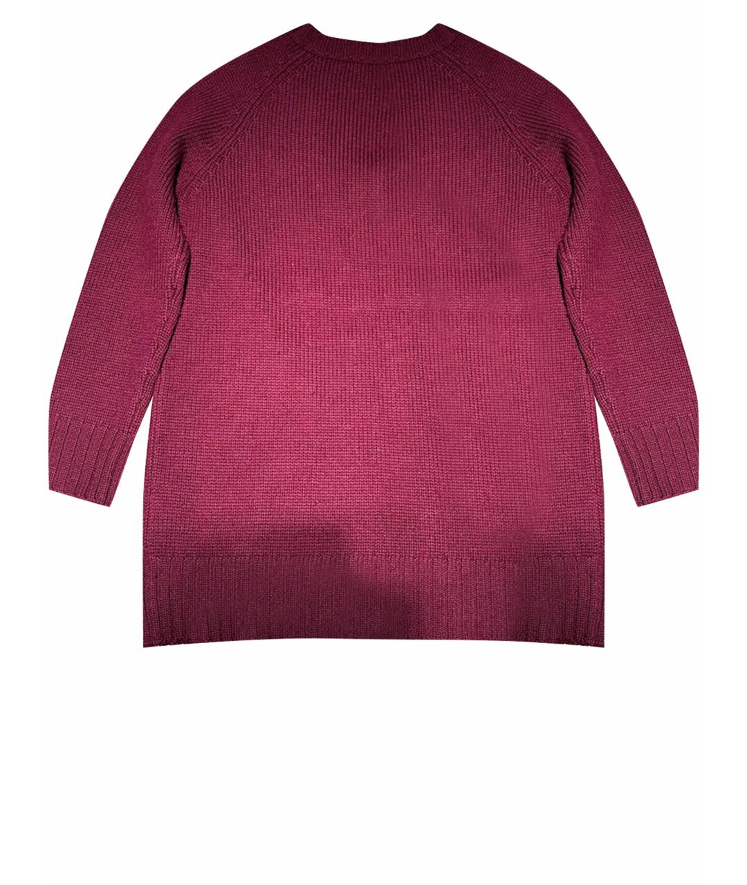 JIL SANDER Бордовый шерстяной джемпер / свитер, фото 1