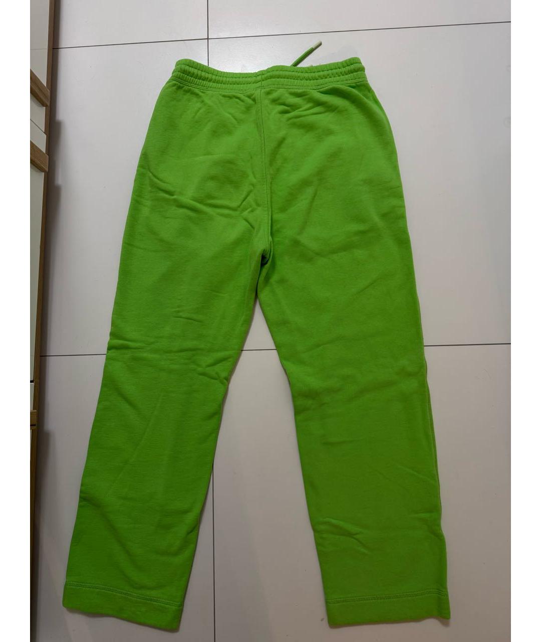 GANNI Зеленые хлопковые спортивные брюки и шорты, фото 2