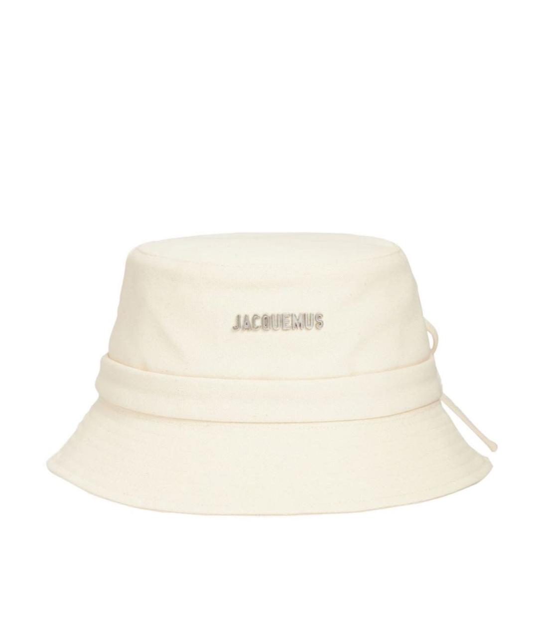 JACQUEMUS Бежевая хлопковая панама, фото 1