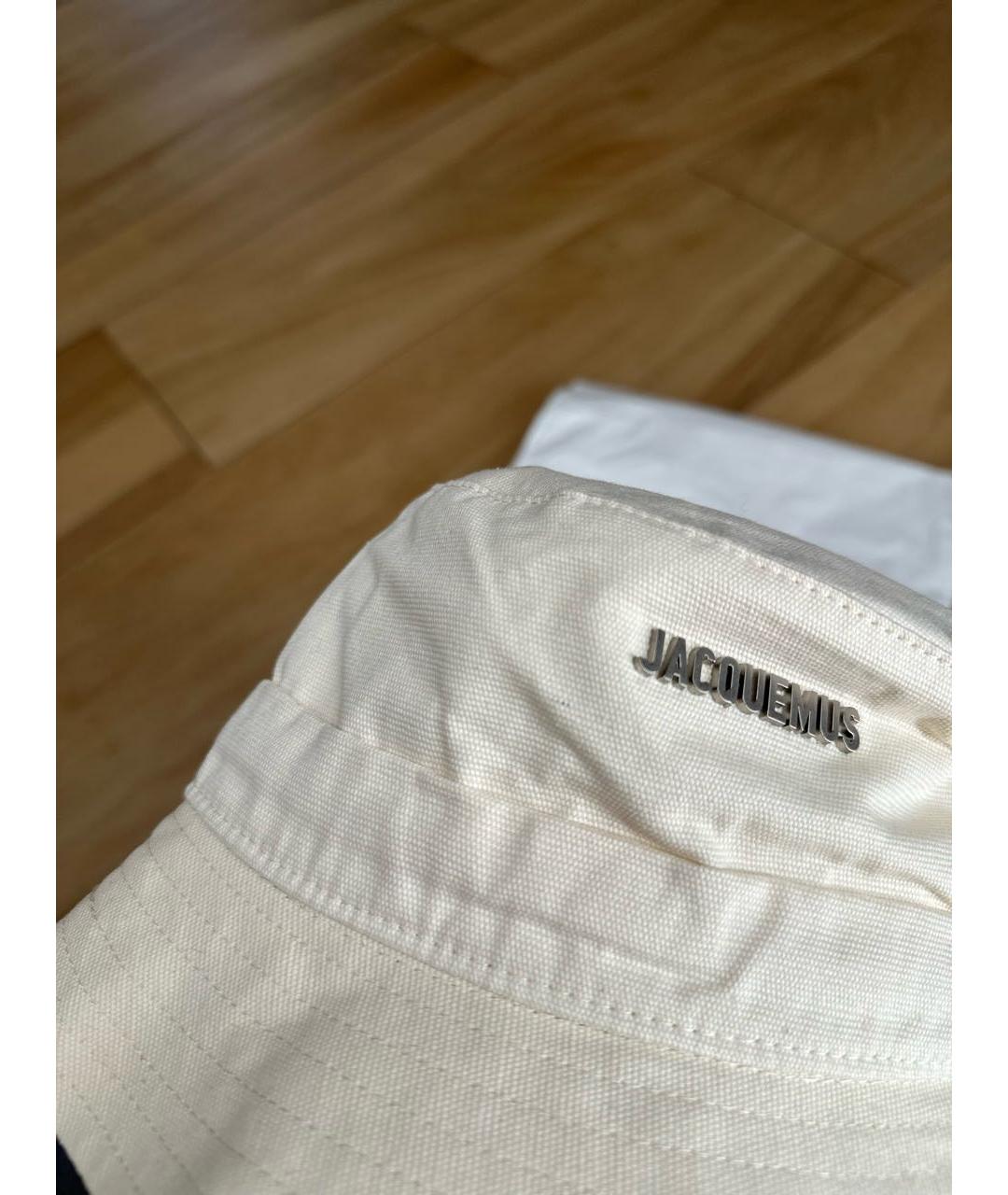 JACQUEMUS Бежевая хлопковая панама, фото 7