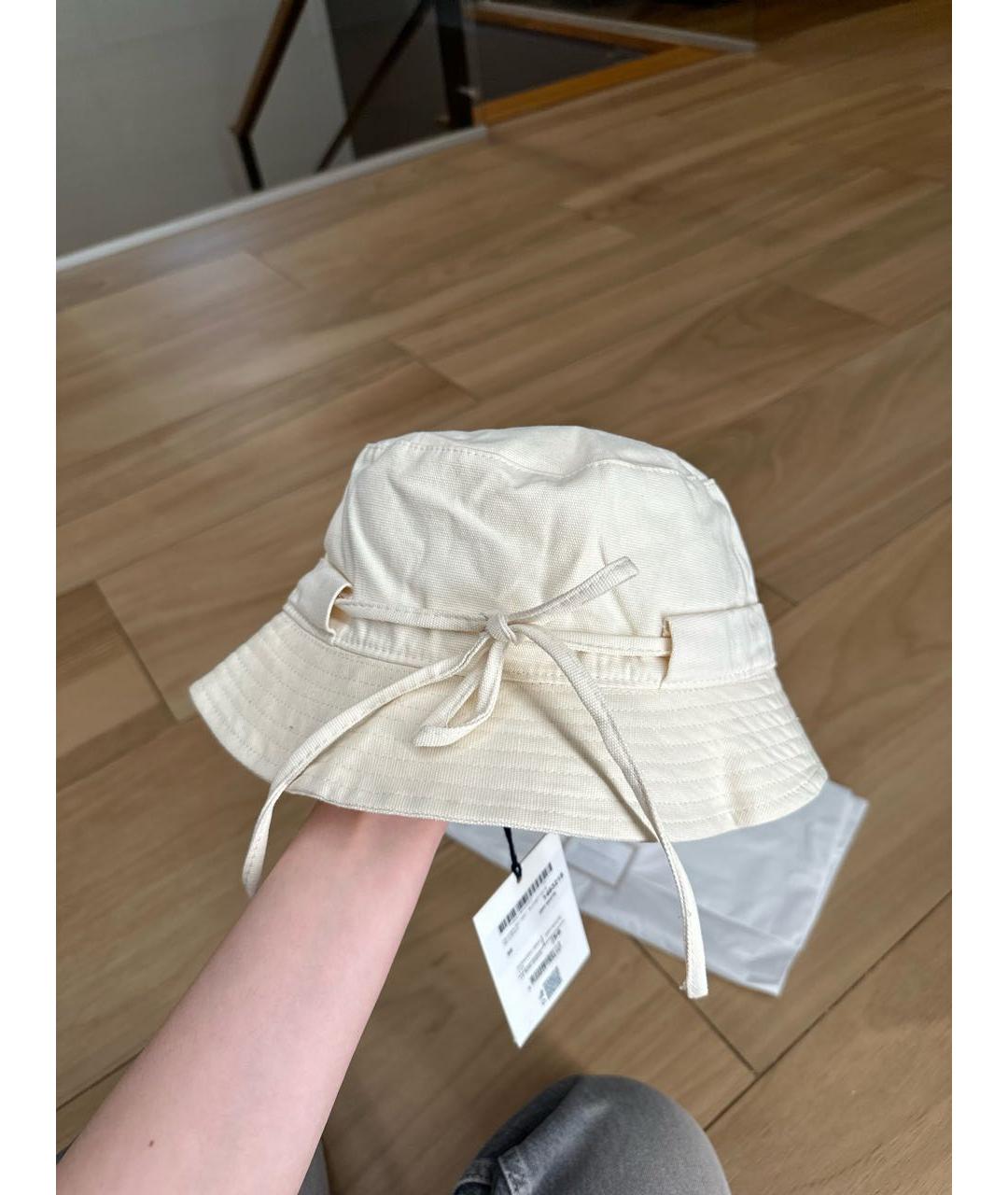 JACQUEMUS Бежевая хлопковая панама, фото 3