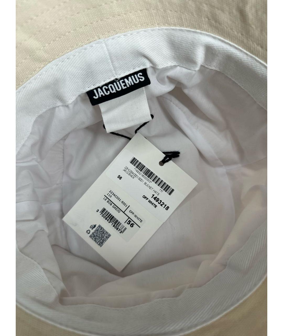 JACQUEMUS Бежевая хлопковая панама, фото 5