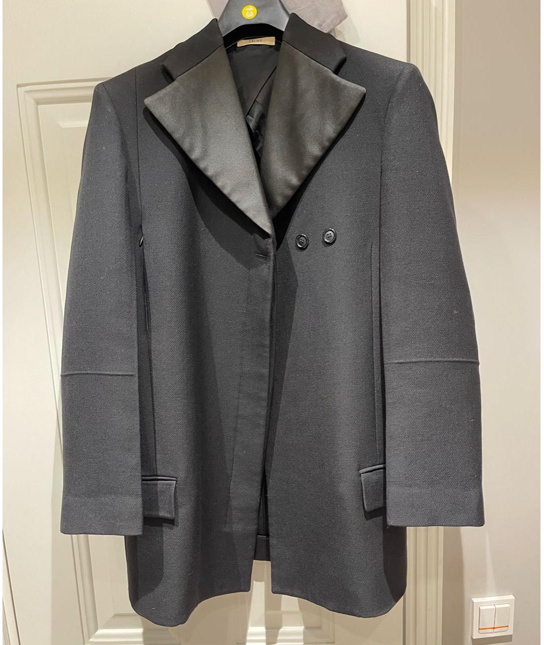 CELINE PRE-OWNED Черный шерстяной жакет/пиджак, фото 7