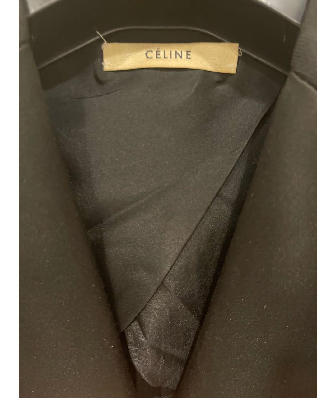 CELINE PRE-OWNED Черный шерстяной жакет/пиджак, фото 5