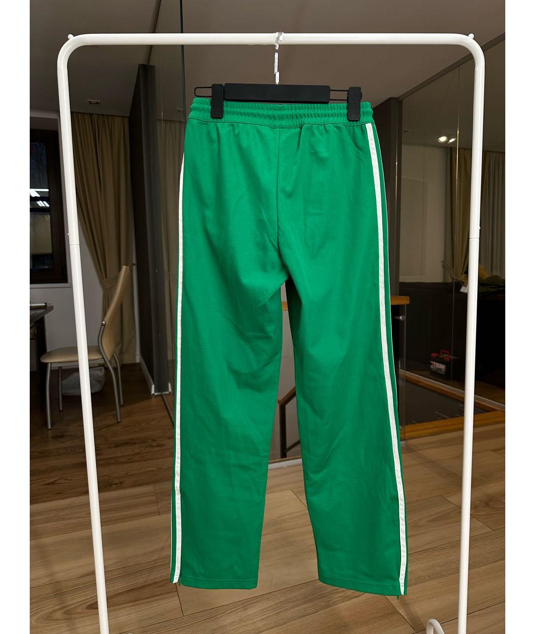 SPORTY AND RICH Зеленые полиэстеровые спортивные брюки и шорты, фото 3
