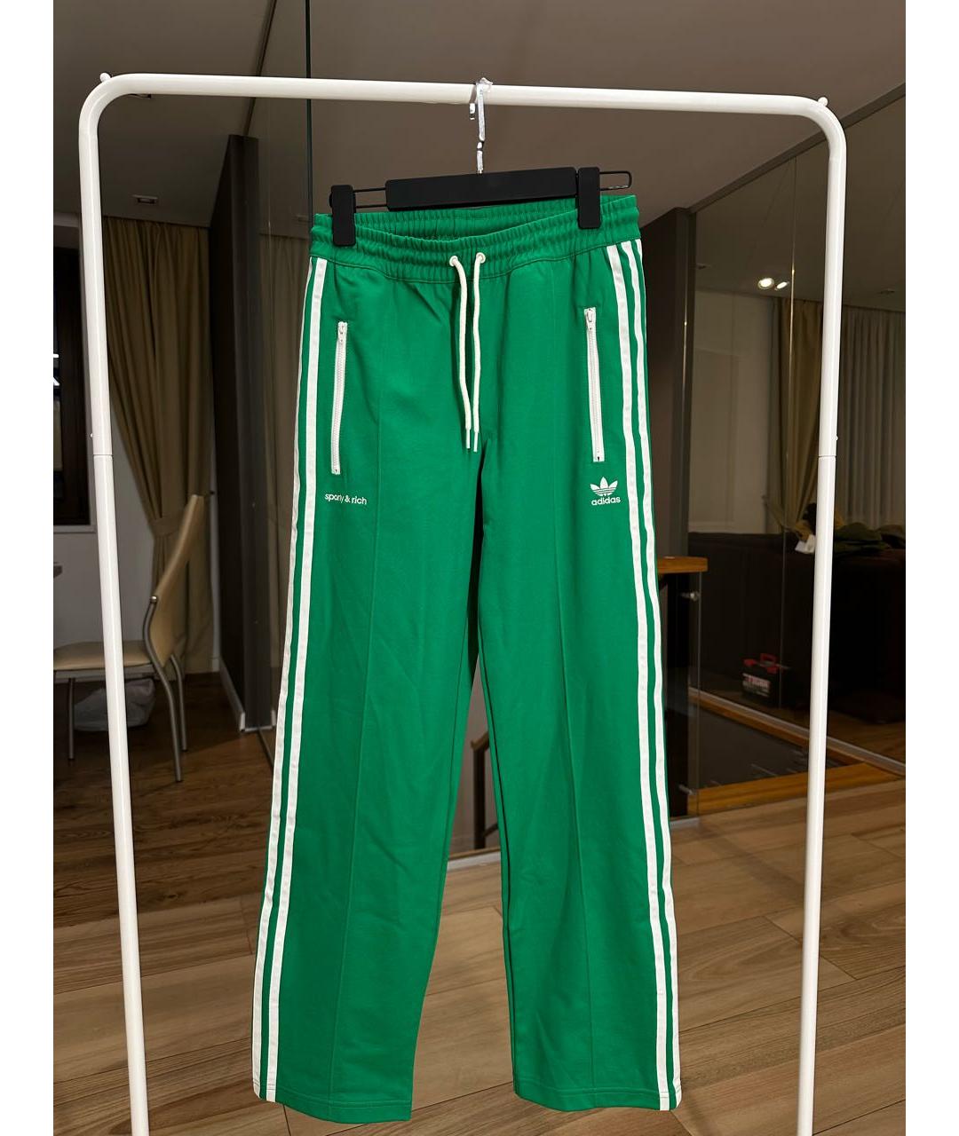 SPORTY AND RICH Зеленые полиэстеровые спортивные брюки и шорты, фото 2