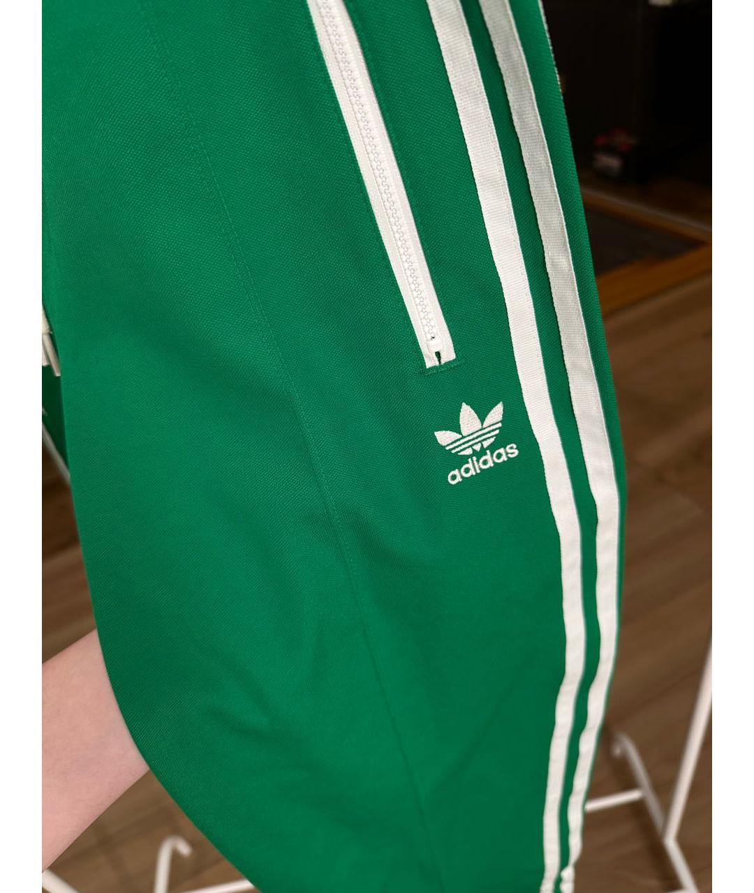 SPORTY AND RICH Зеленые полиэстеровые спортивные брюки и шорты, фото 5