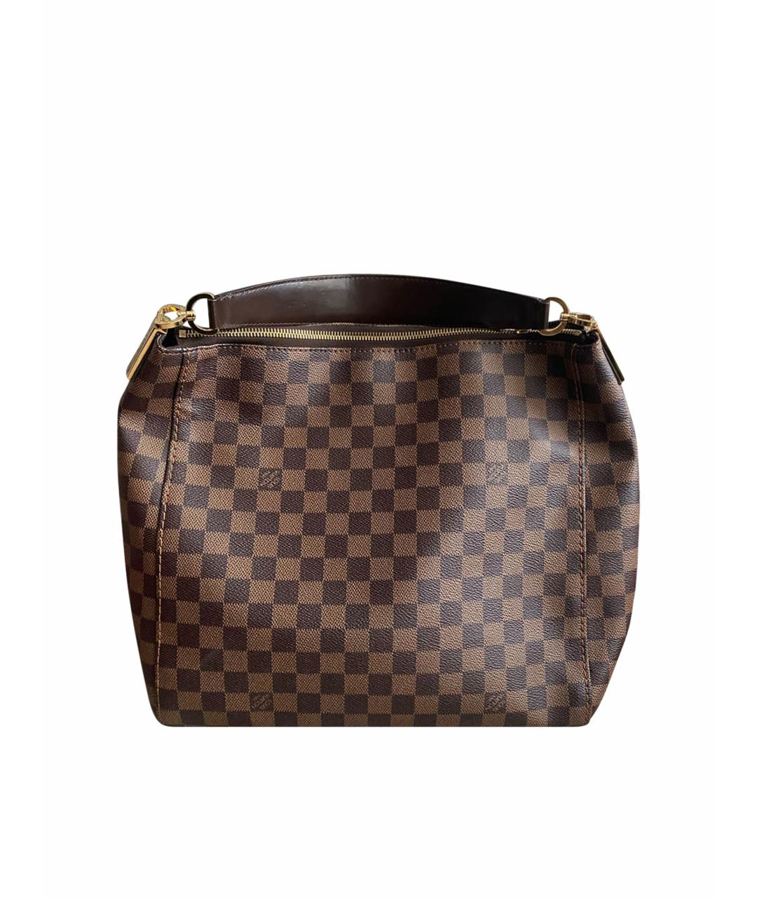 LOUIS VUITTON PRE-OWNED Коричневая сумка тоут, фото 1