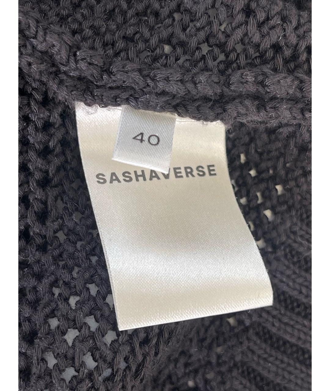 SASHAVERSE Черный хлопковый джемпер / свитер, фото 6