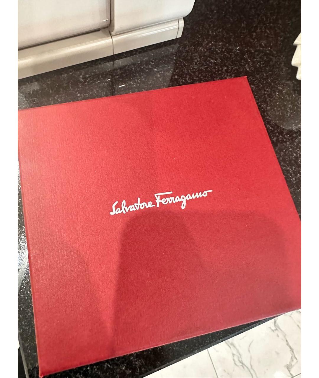 SALVATORE FERRAGAMO Бежевый кожаный ремень, фото 5