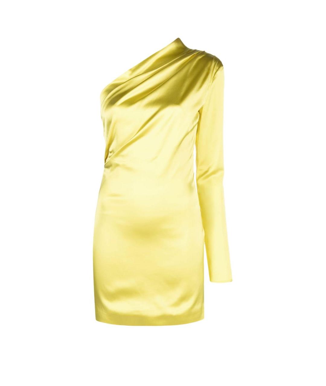 GAUGE81 Желтое полиэстеровое вечернее платье, фото 1