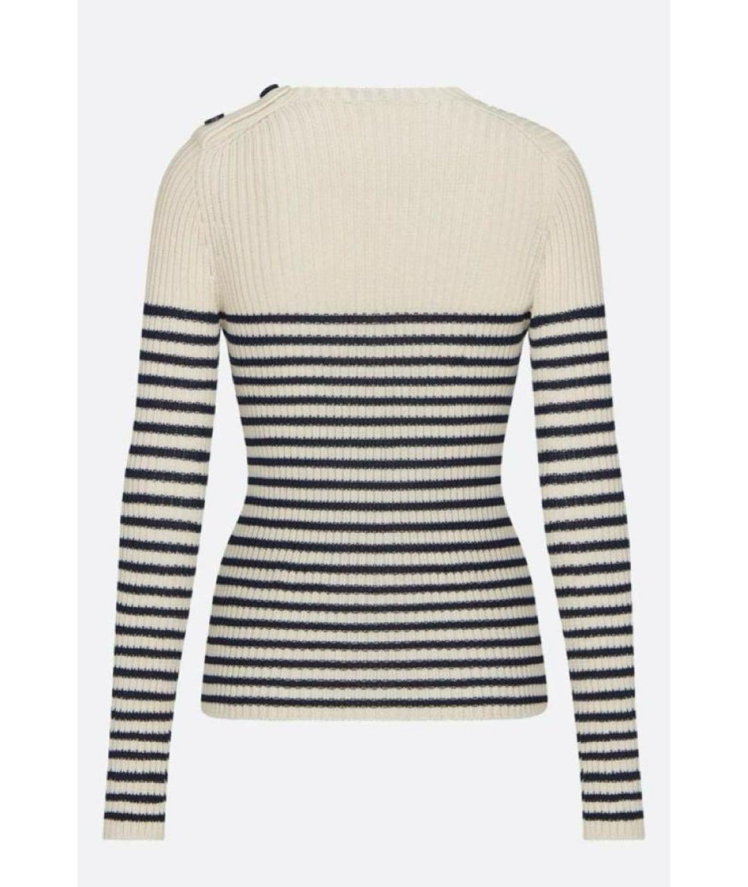 CHRISTIAN DIOR Бежевый хлопковый джемпер / свитер, фото 2