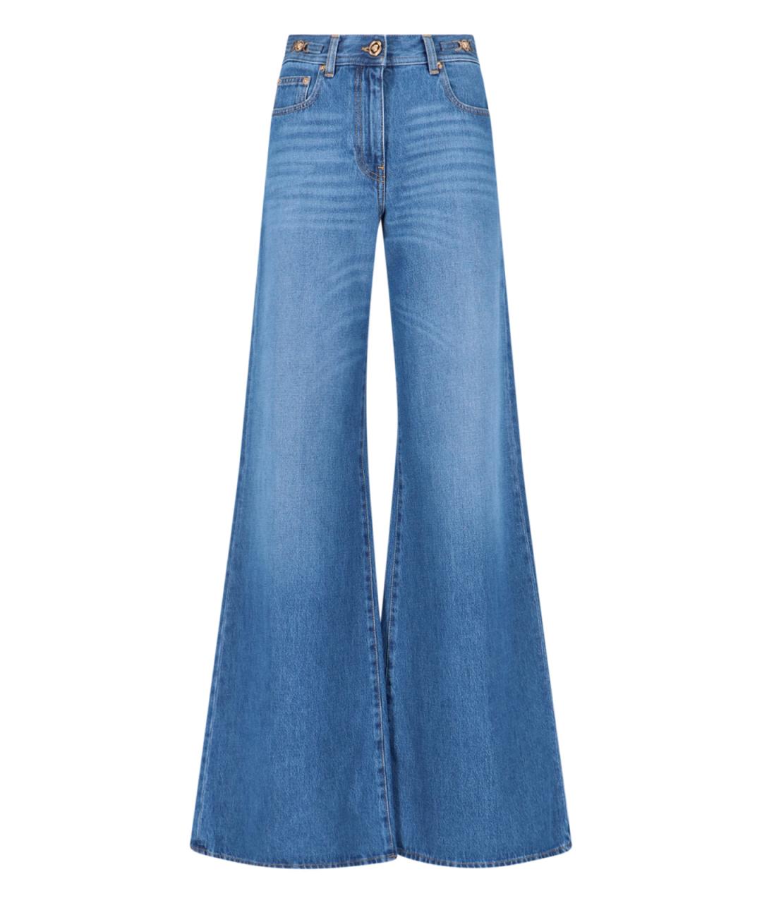 VERSACE Синие прямые джинсы, фото 1