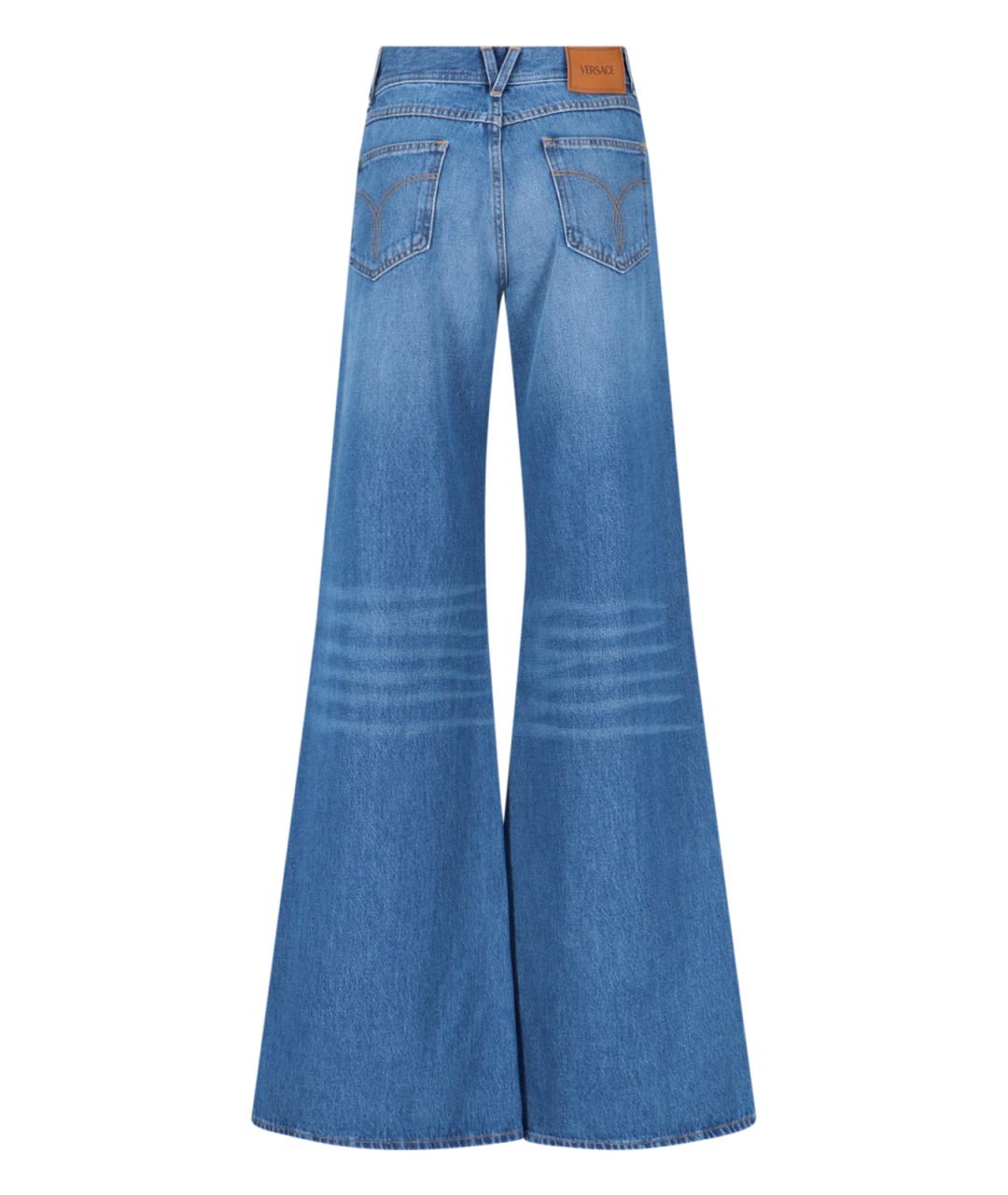 VERSACE Синие прямые джинсы, фото 2