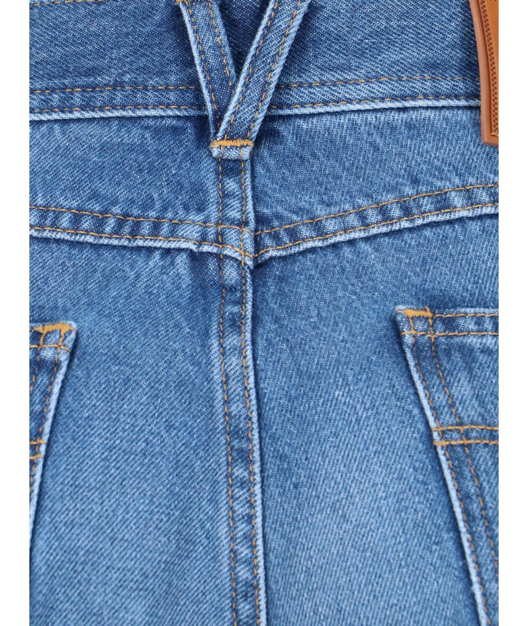 VERSACE Синие прямые джинсы, фото 3