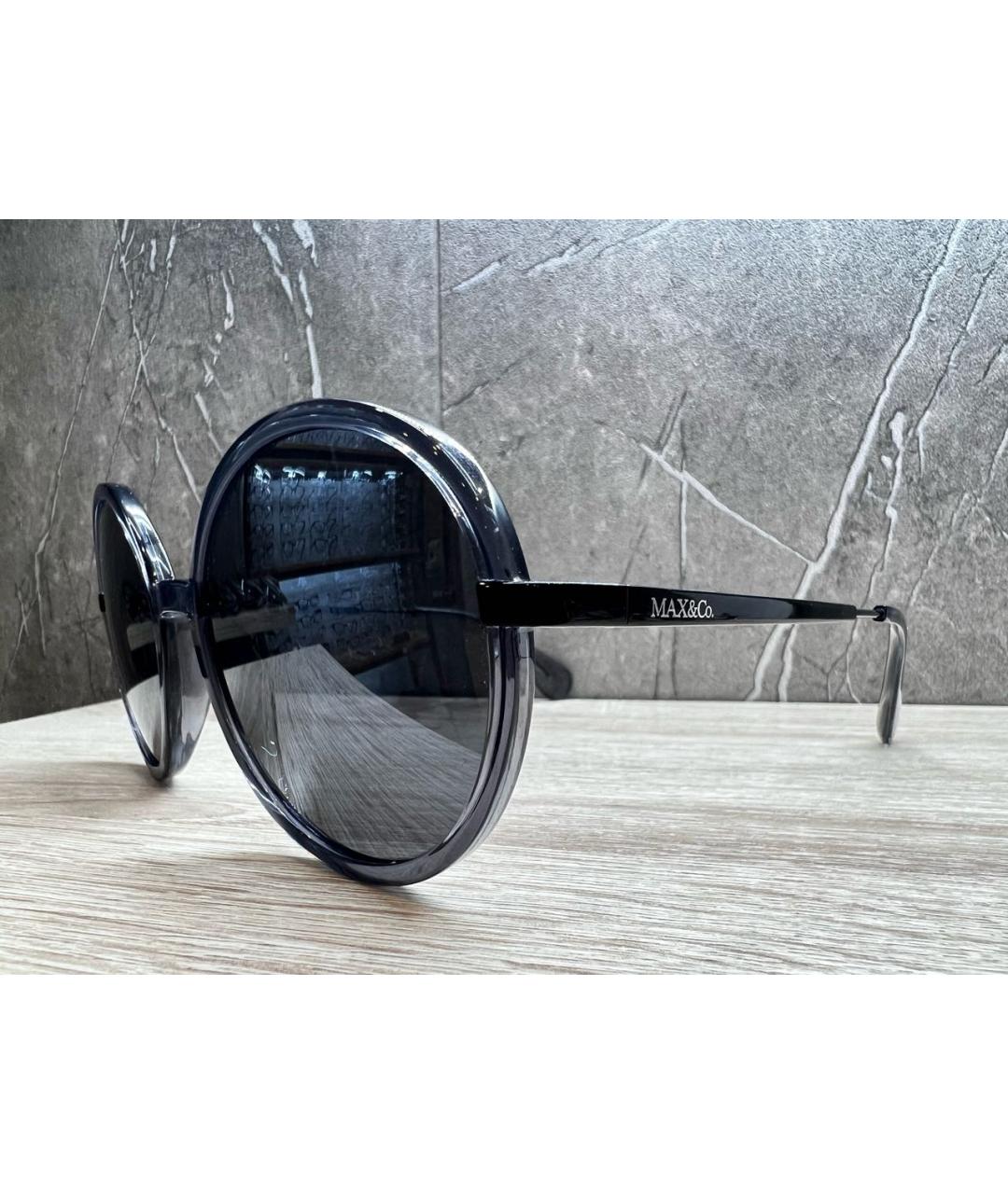 MAX&CO Антрацитовые пластиковые солнцезащитные очки, фото 2