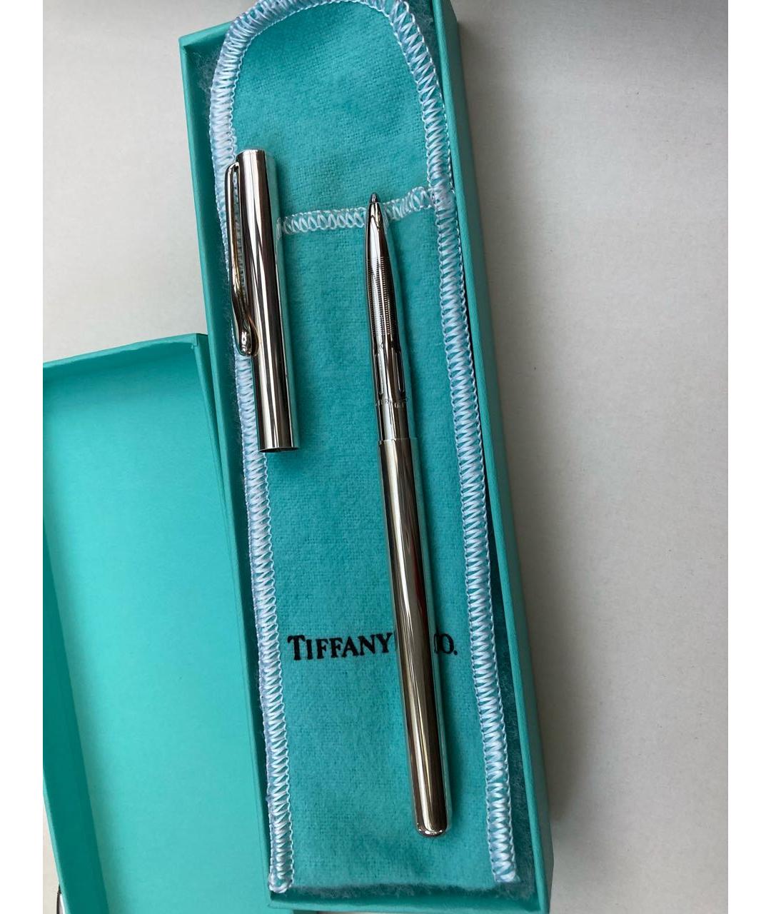 TIFFANY&CO Серебряная металлическая шариковая ручка, фото 8