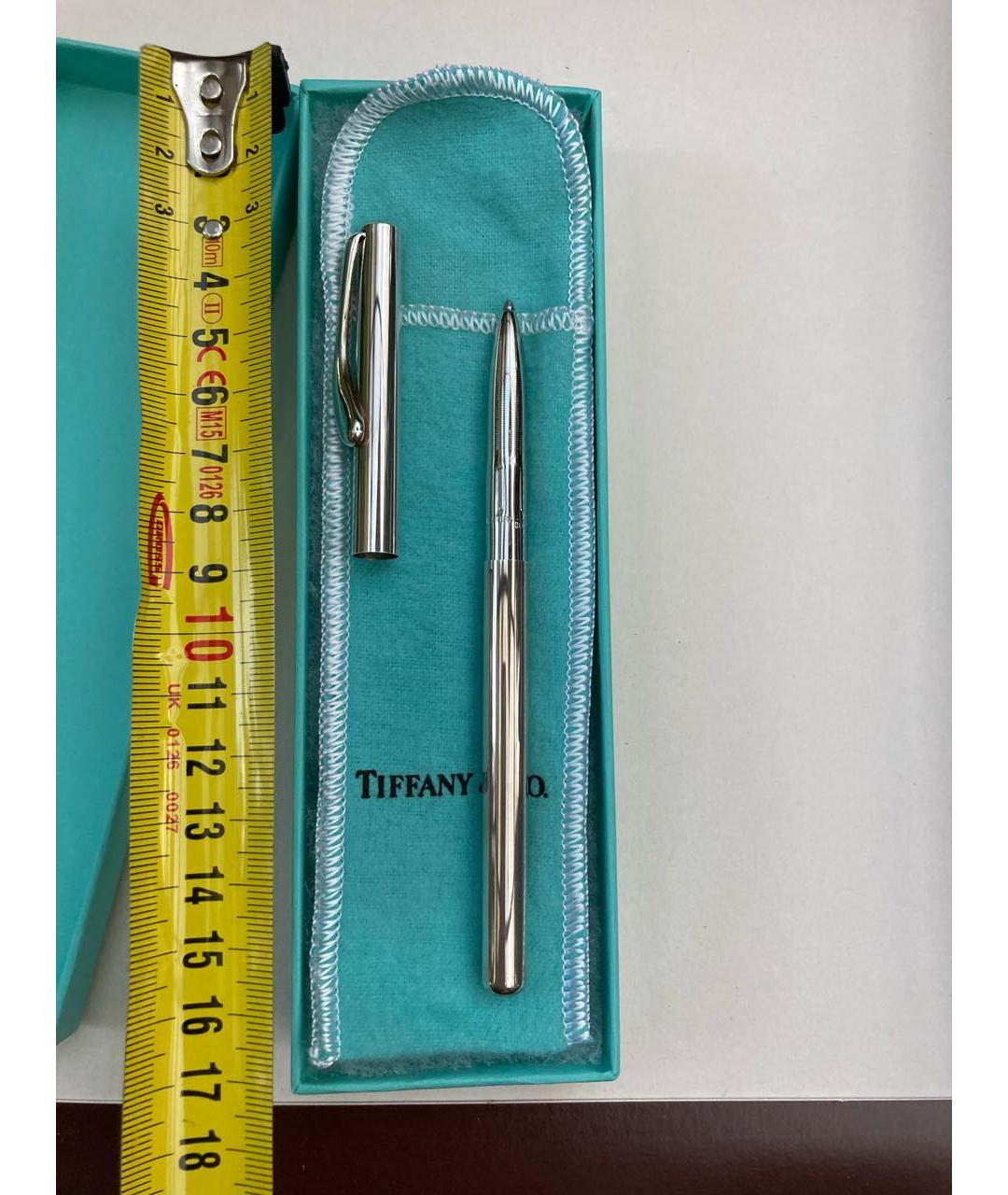 TIFFANY&CO Серебряная металлическая шариковая ручка, фото 4