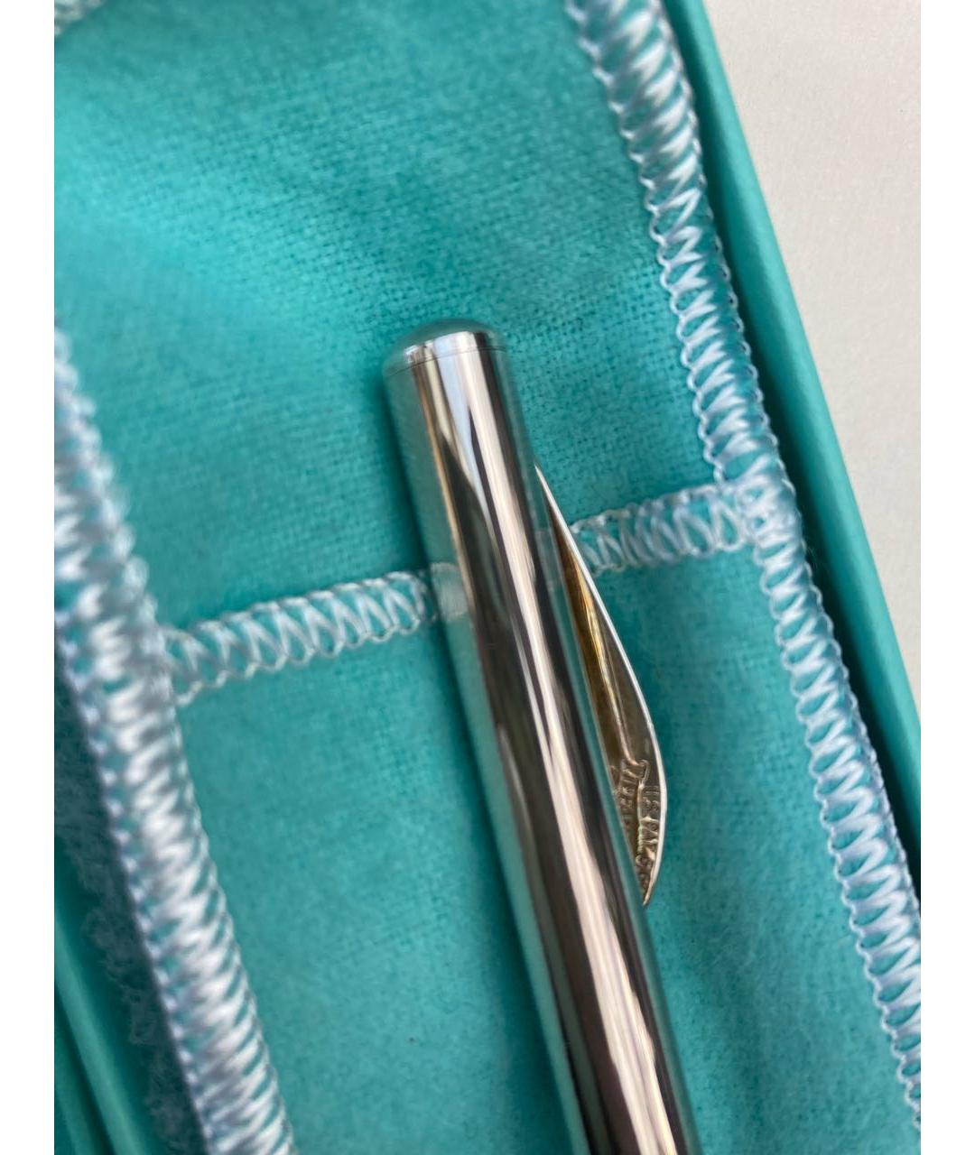 TIFFANY&CO Серебряная металлическая шариковая ручка, фото 5