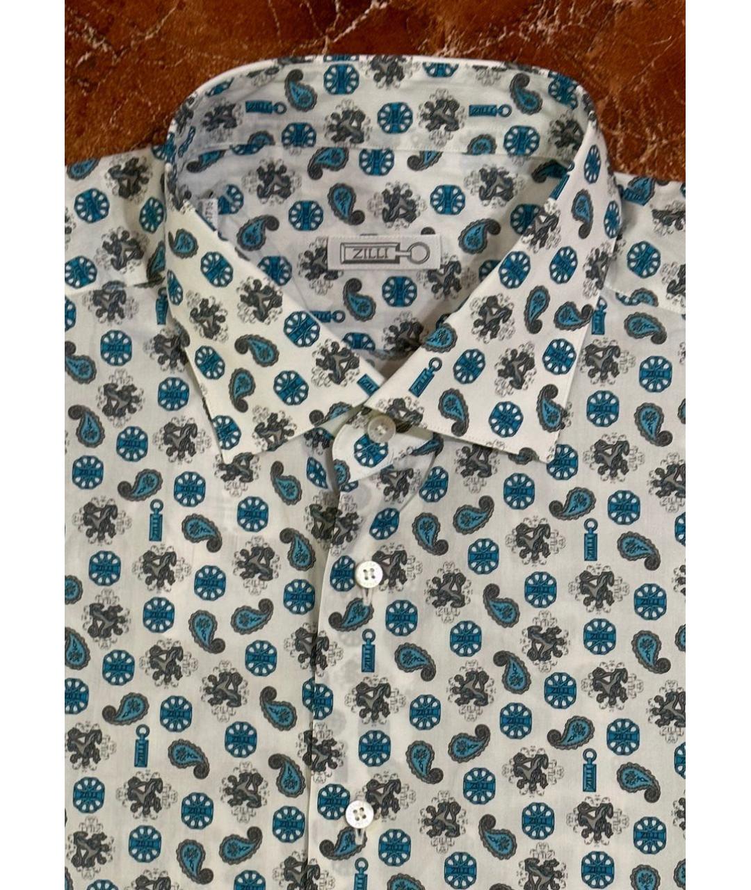 ZILLI Мульти хлопковая кэжуал рубашка, фото 7