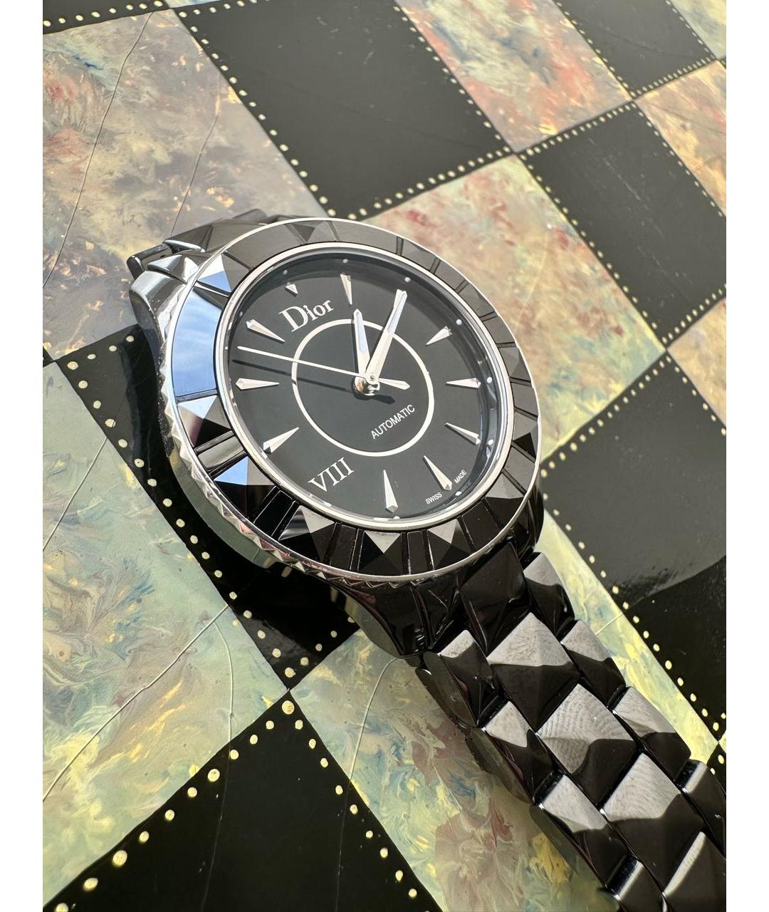 CHRISTIAN DIOR PRE-OWNED Черные стальные часы, фото 7