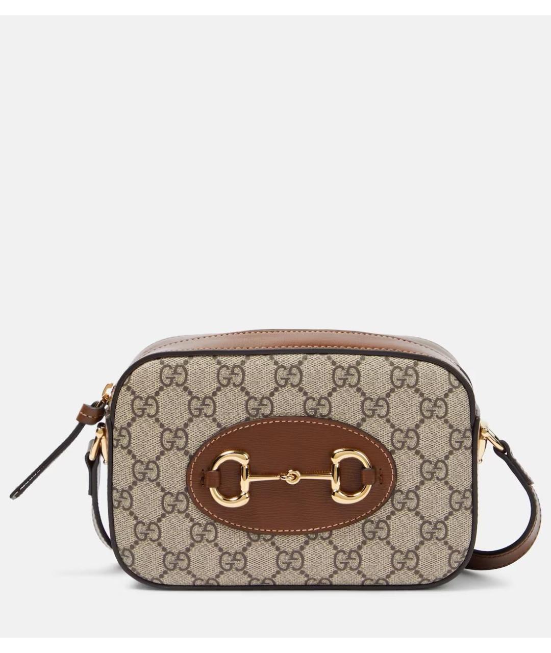 GUCCI Бежевая тканевая сумка с короткими ручками, фото 7
