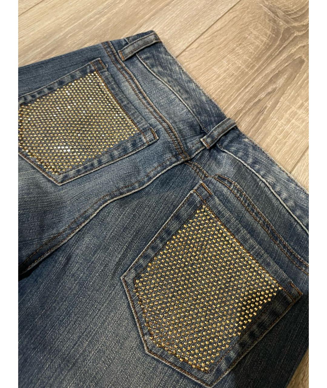 MICHAEL KORS Синие хлопковые джинсы слим, фото 3