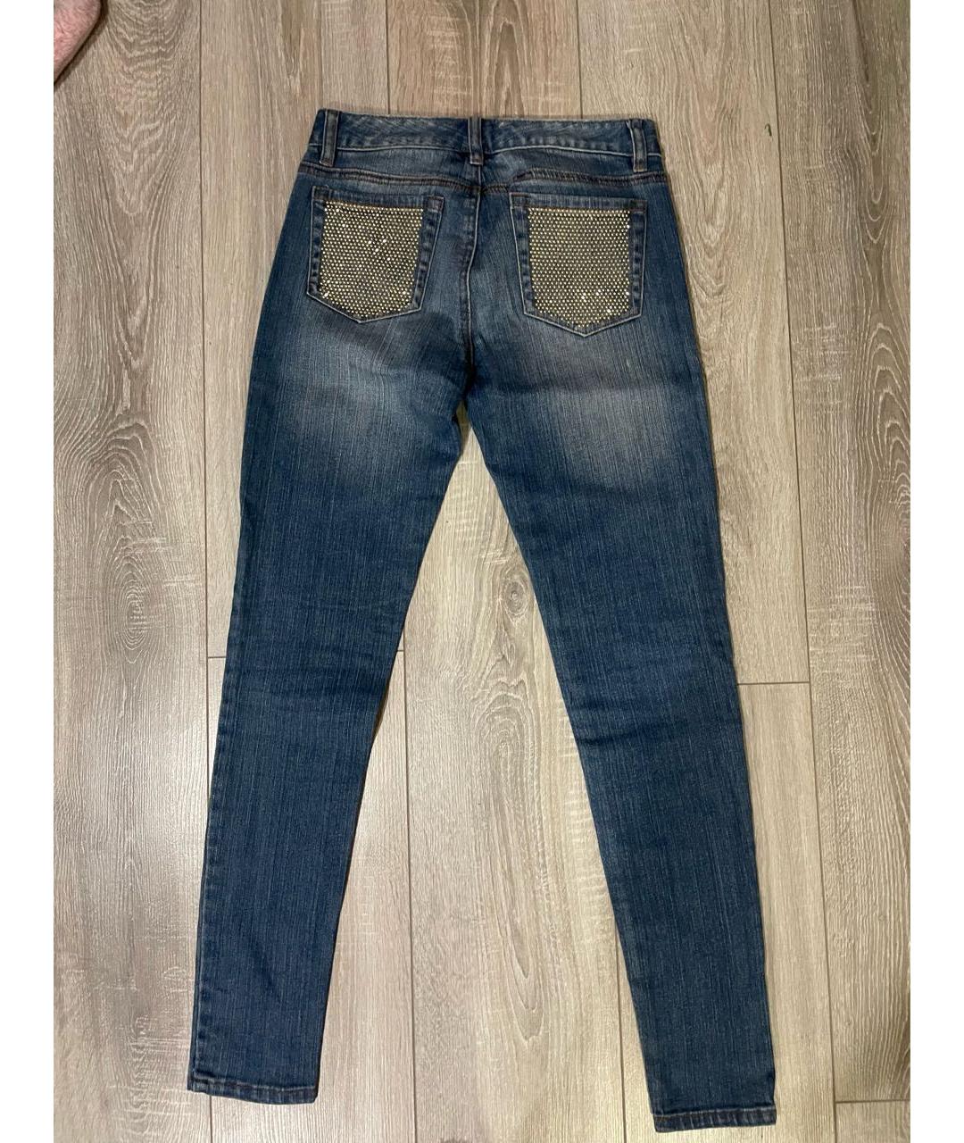 MICHAEL KORS Синие хлопковые джинсы слим, фото 2