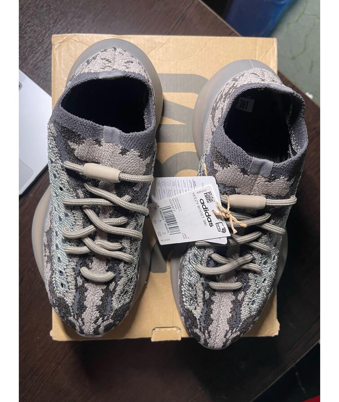 ADIDAS YEEZY Мульти текстильные кроссовки, фото 3