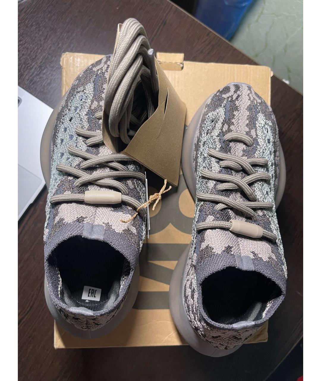 ADIDAS YEEZY Мульти текстильные кроссовки, фото 8