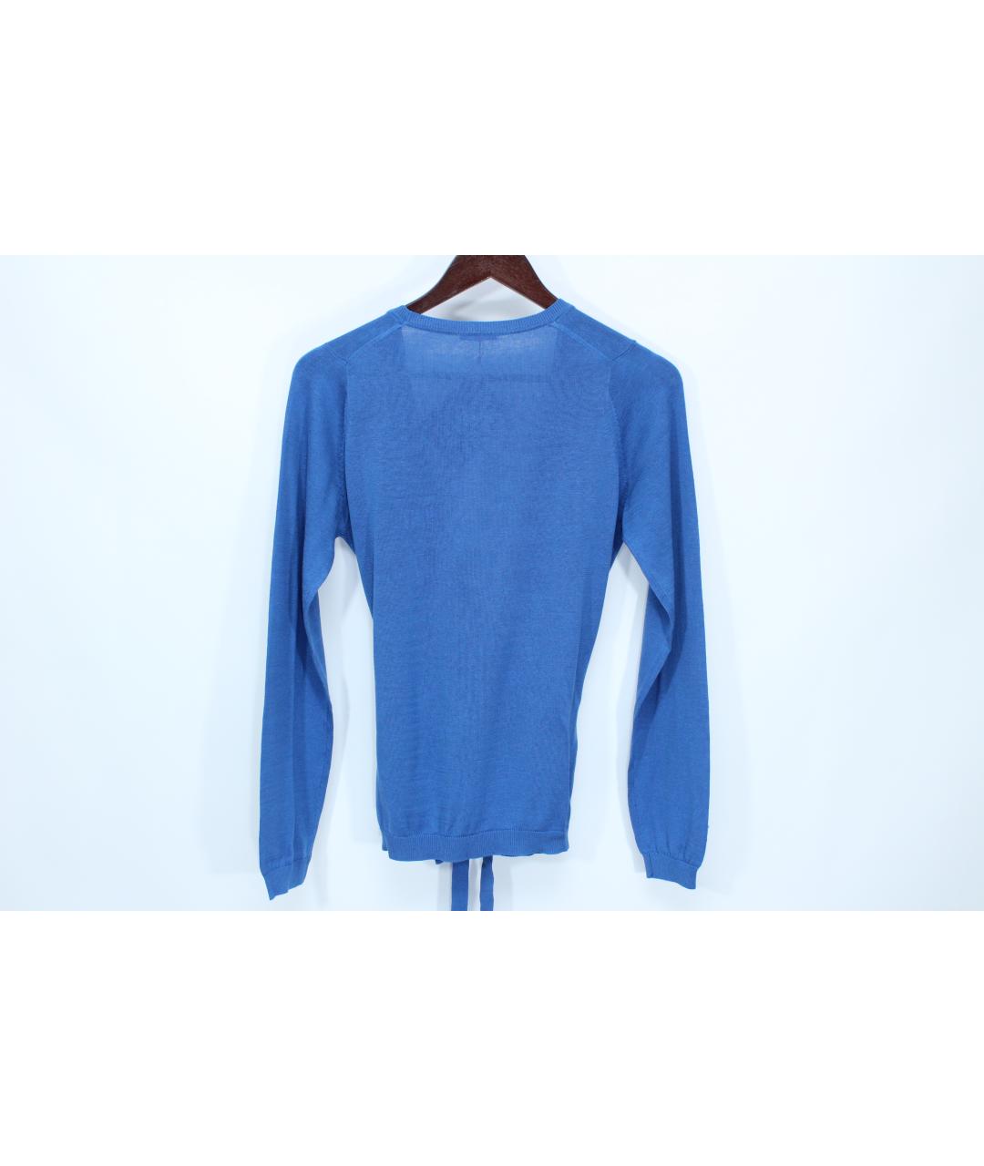 BALLANTYNE Голубой шелковый джемпер / свитер, фото 4