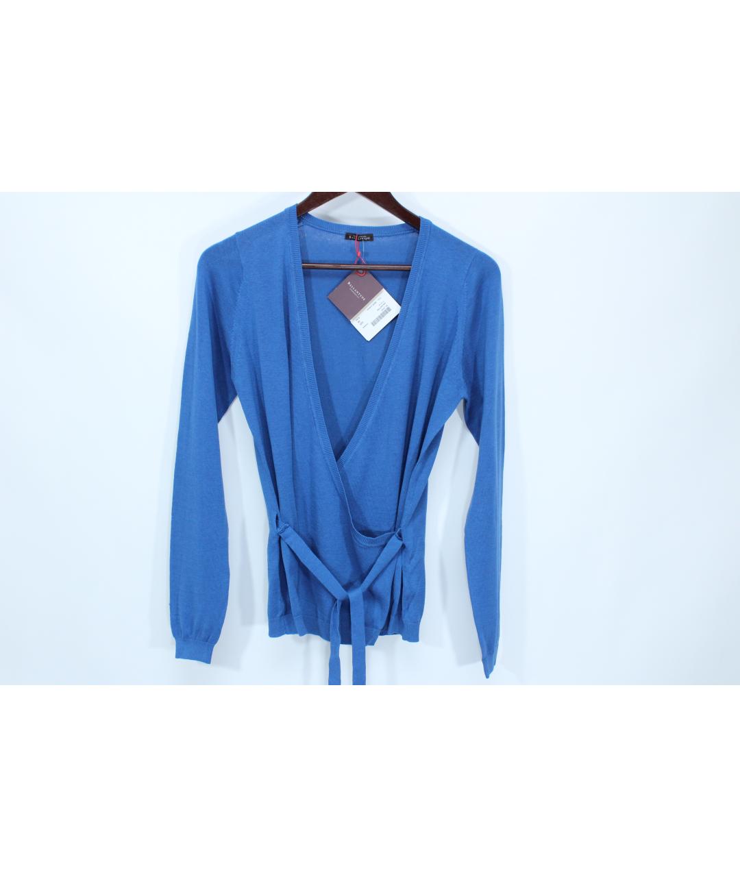 BALLANTYNE Голубой шелковый джемпер / свитер, фото 10
