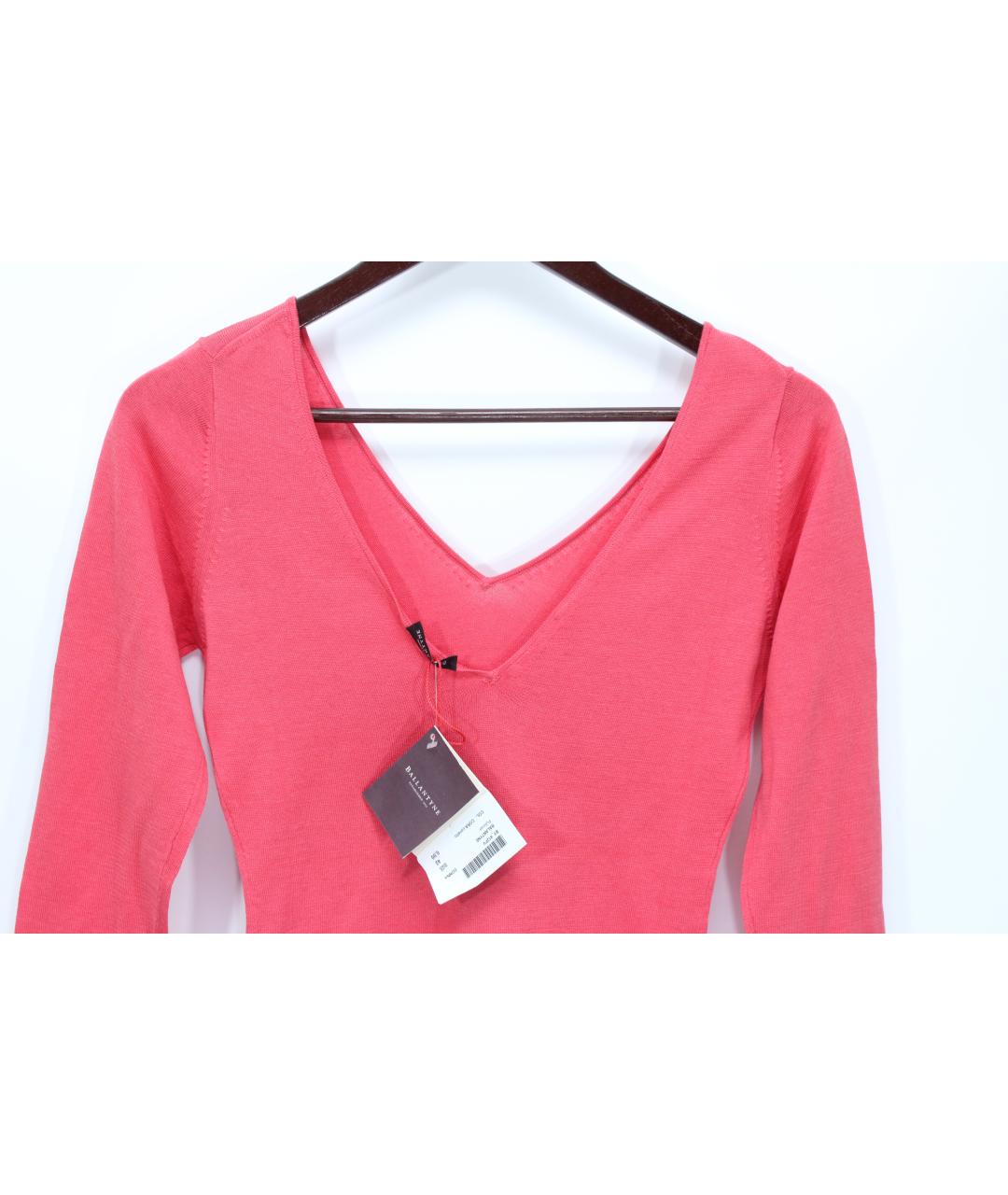 BALLANTYNE Коралловый шелковый джемпер / свитер, фото 4