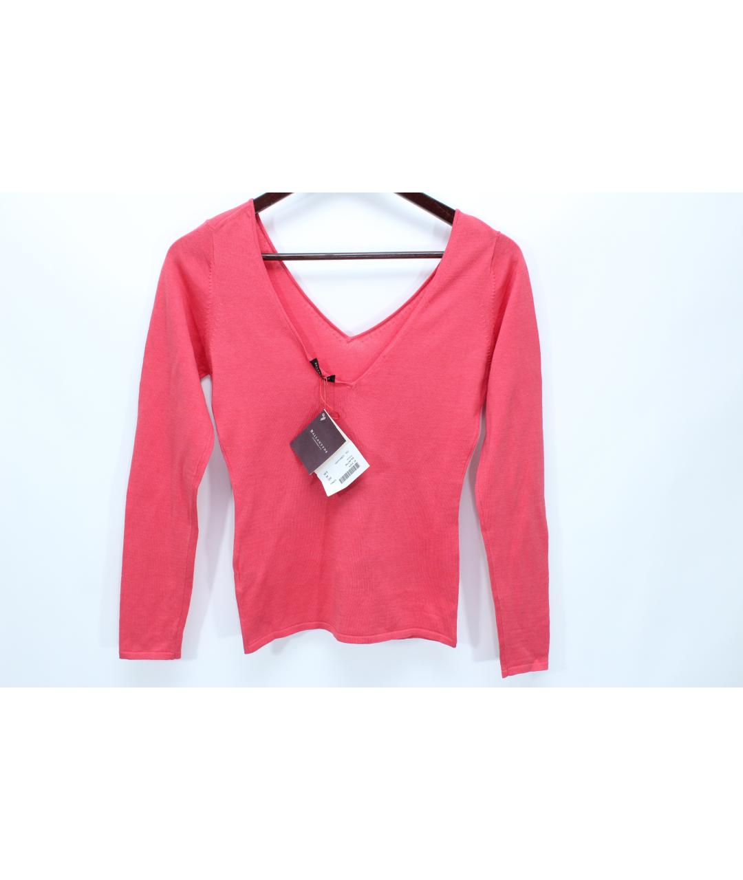 BALLANTYNE Коралловый шелковый джемпер / свитер, фото 3