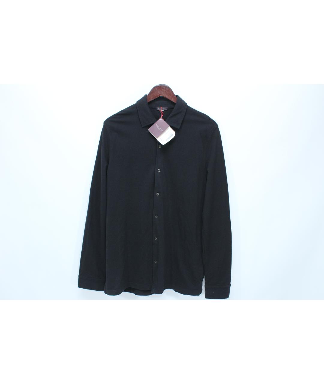 BALLANTYNE Черная хлопковая кэжуал рубашка, фото 3
