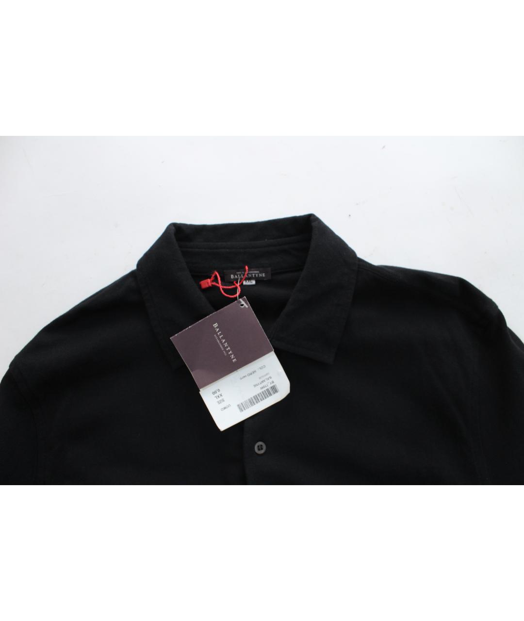 BALLANTYNE Черная хлопковая кэжуал рубашка, фото 6