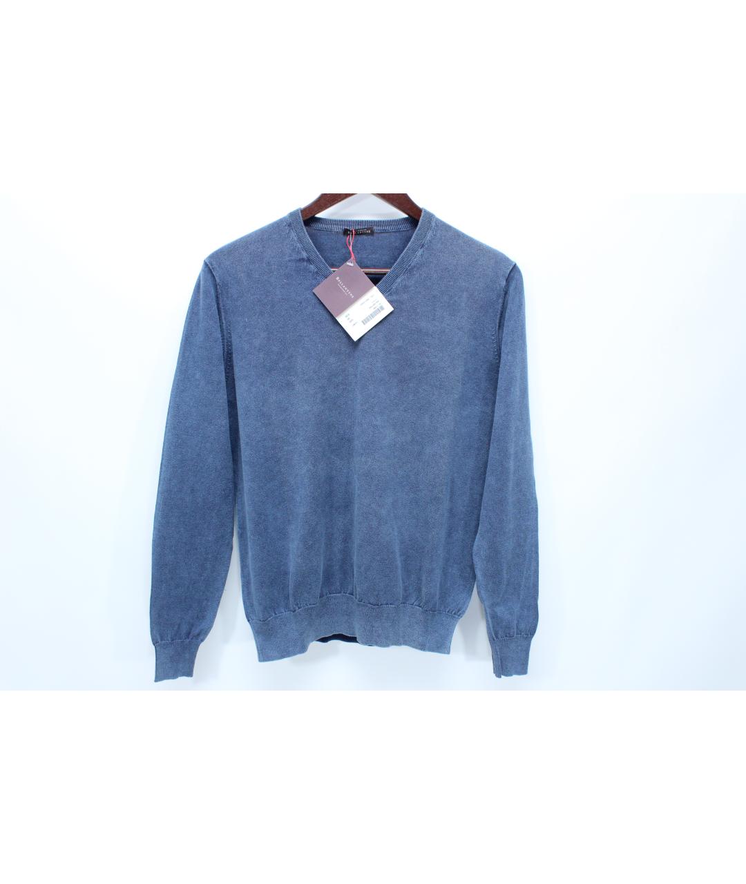 BALLANTYNE Синий хлопковый джемпер / свитер, фото 10