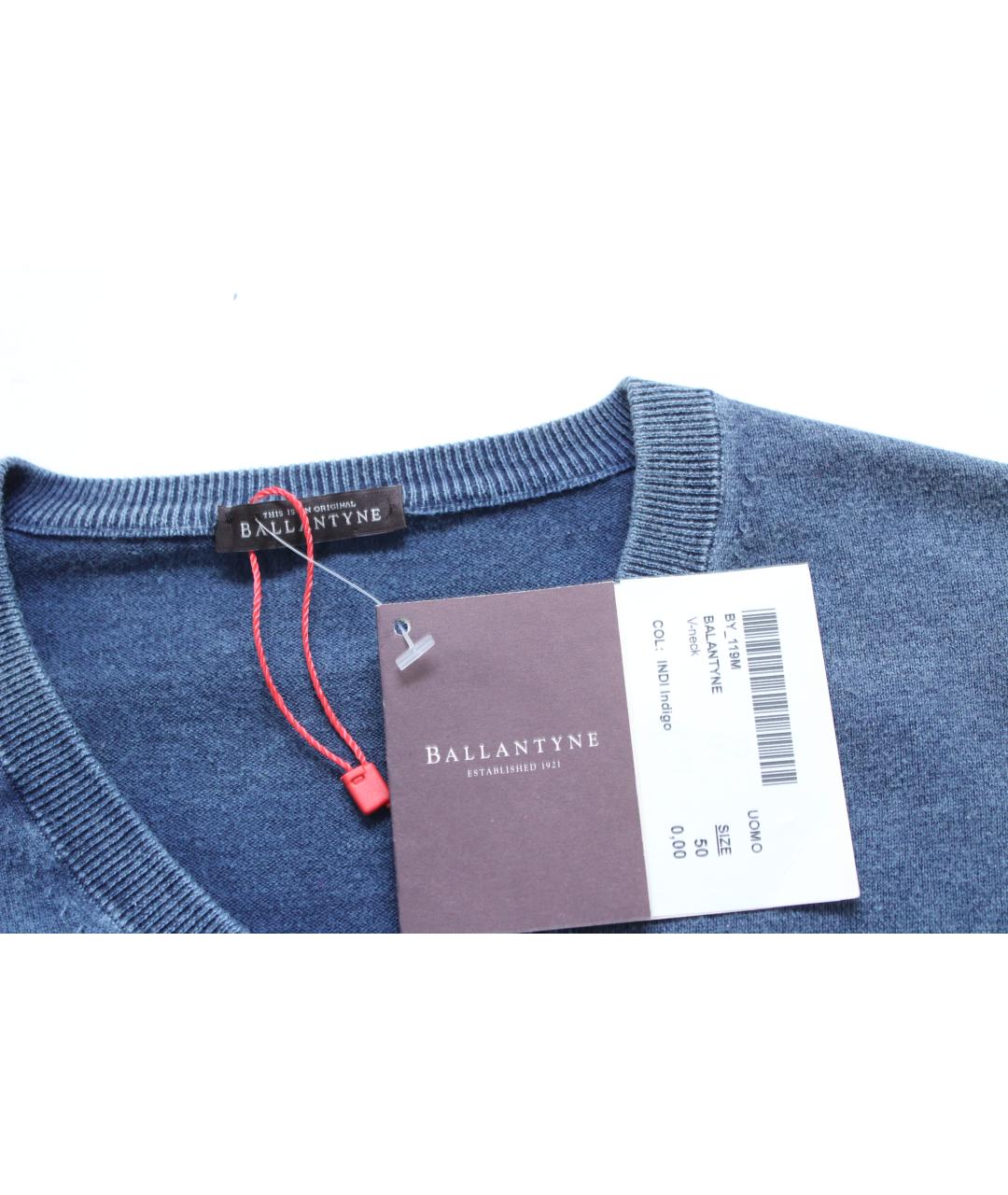 BALLANTYNE Синий хлопковый джемпер / свитер, фото 7