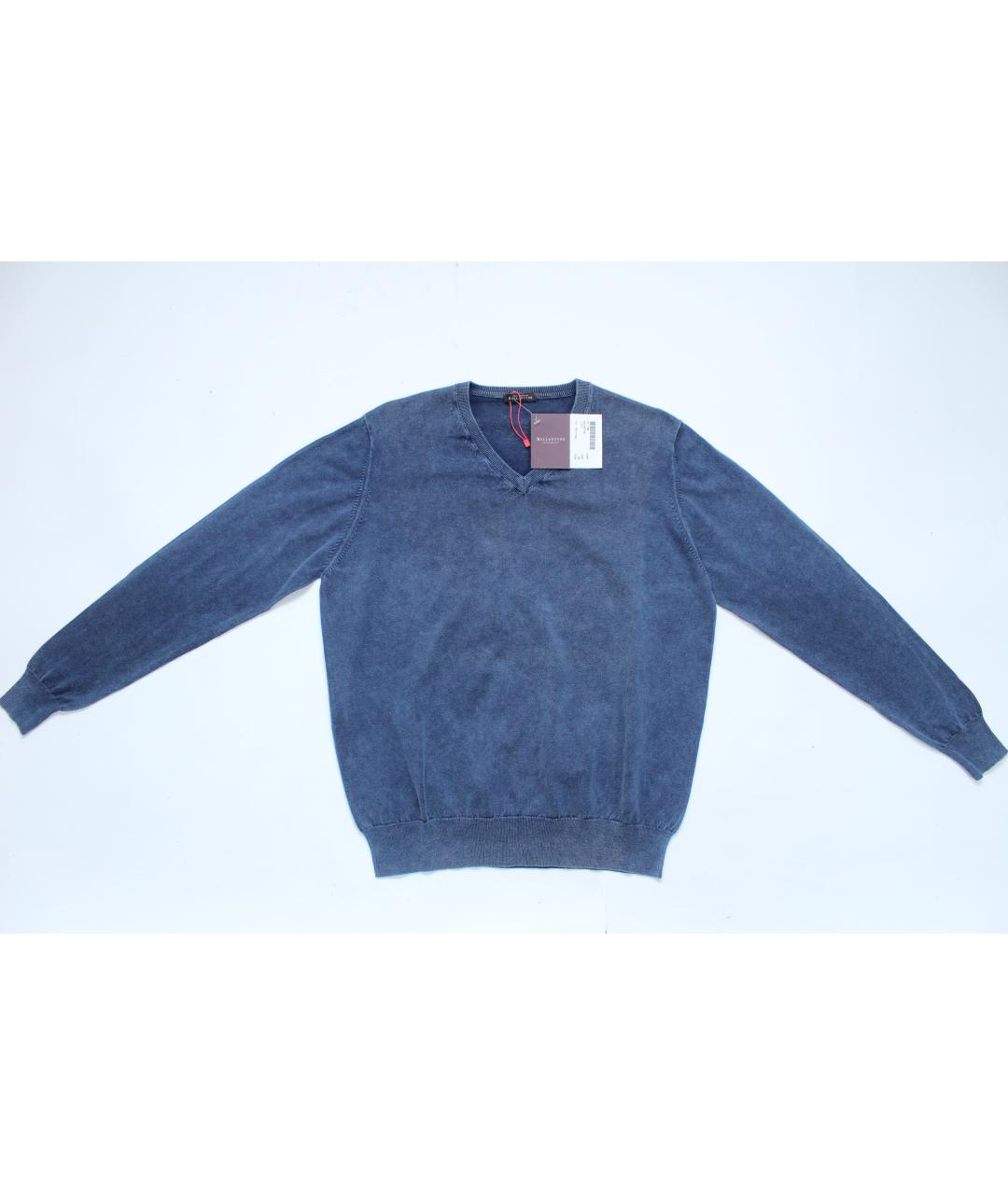 BALLANTYNE Синий хлопковый джемпер / свитер, фото 6