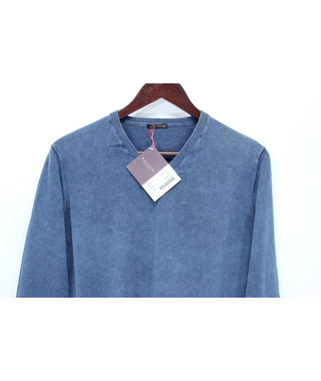 BALLANTYNE Синий хлопковый джемпер / свитер, фото 2