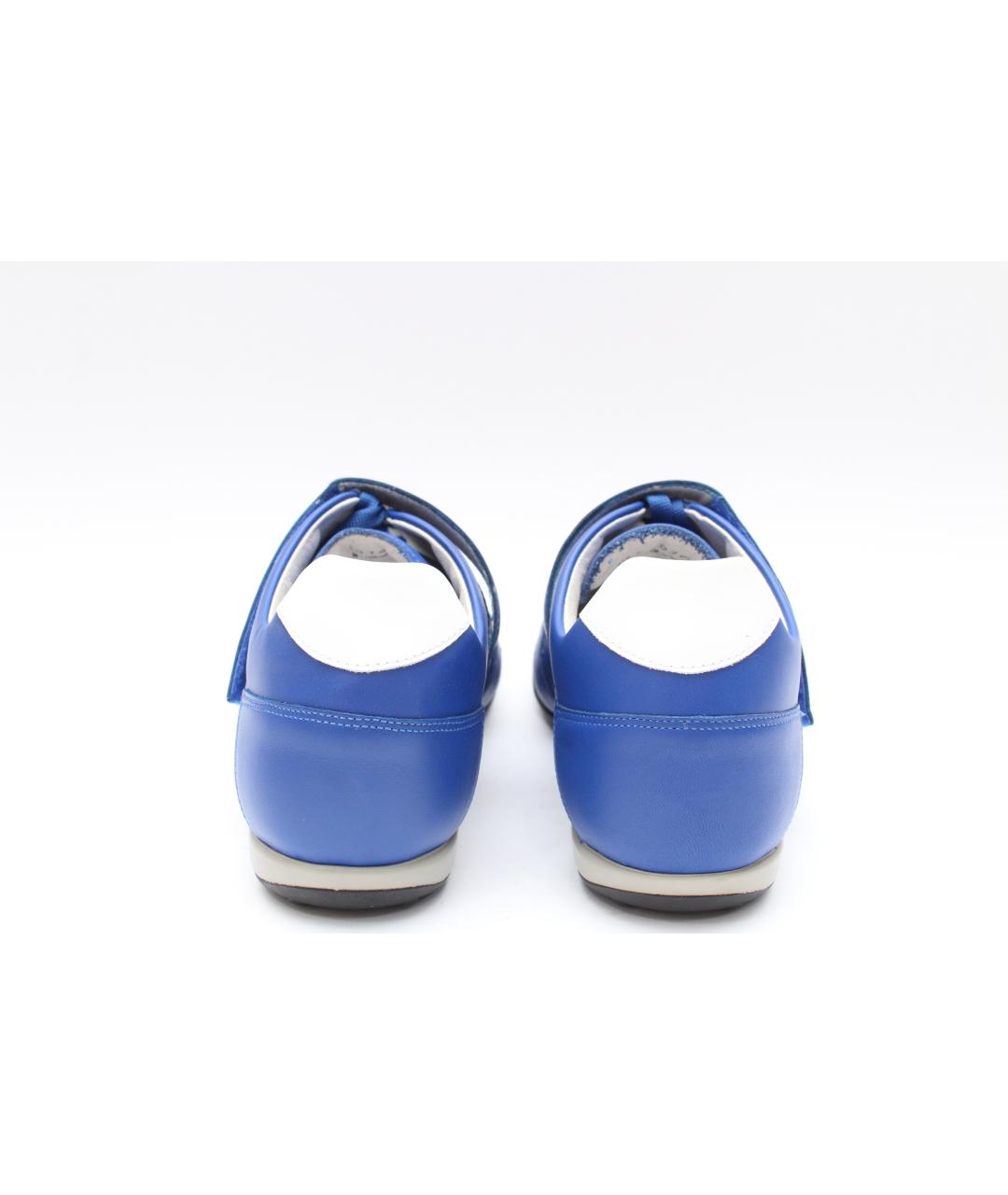 BIKKEMBERGS Синие кожаные кроссовки, фото 7