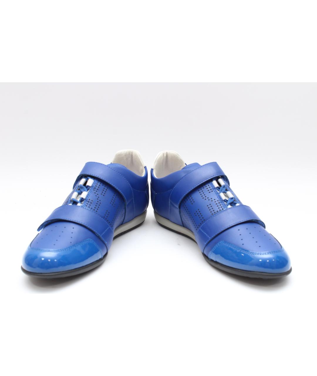 BIKKEMBERGS Синие кожаные кроссовки, фото 5