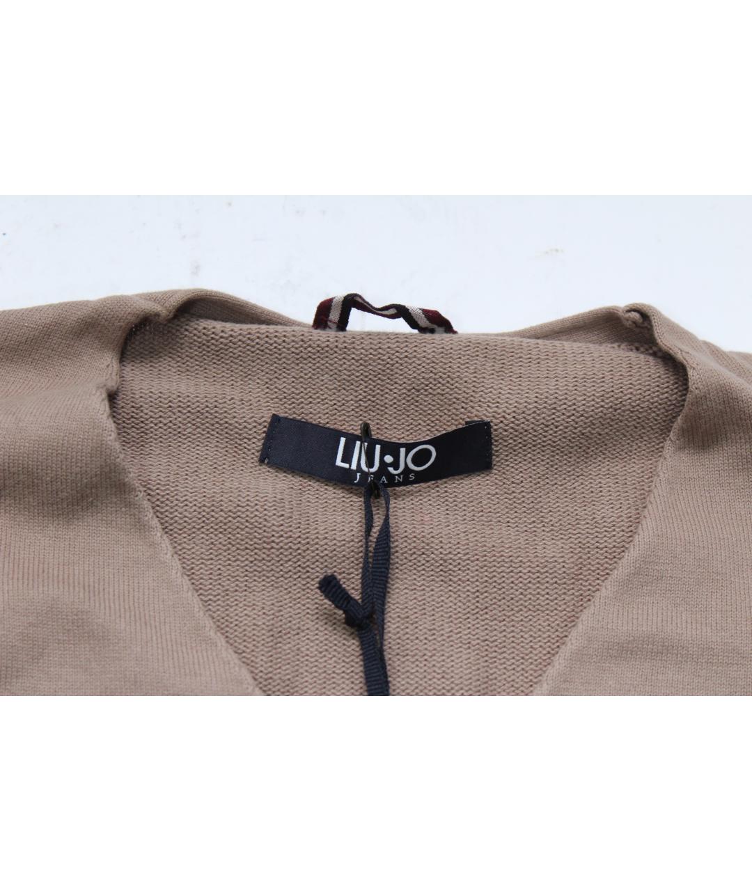 LIU JO Коричневый хлопковый джемпер / свитер, фото 6
