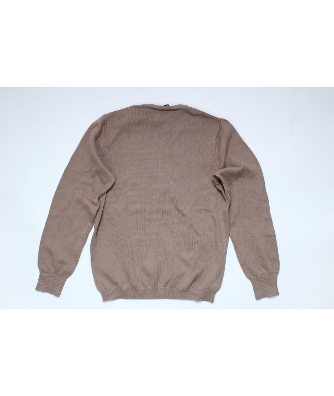 LIU JO Коричневый хлопковый джемпер / свитер, фото 9