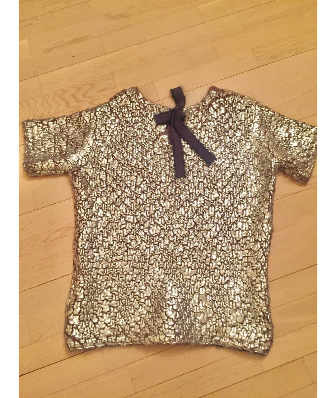 MONCLER Серебрянный шерстяной джемпер / свитер, фото 2