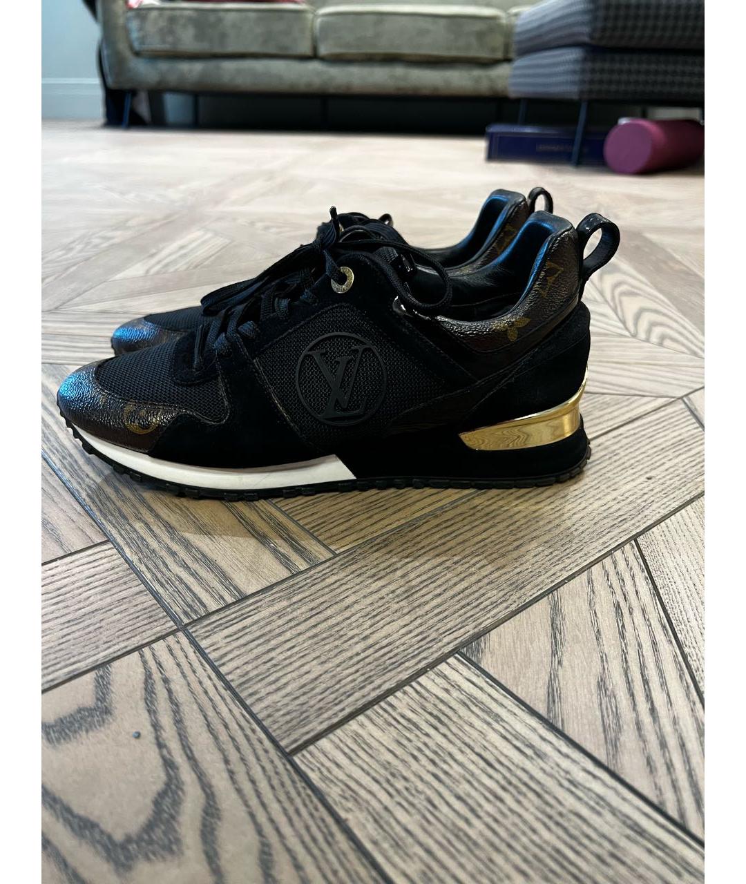 LOUIS VUITTON Черные кроссовки, фото 4