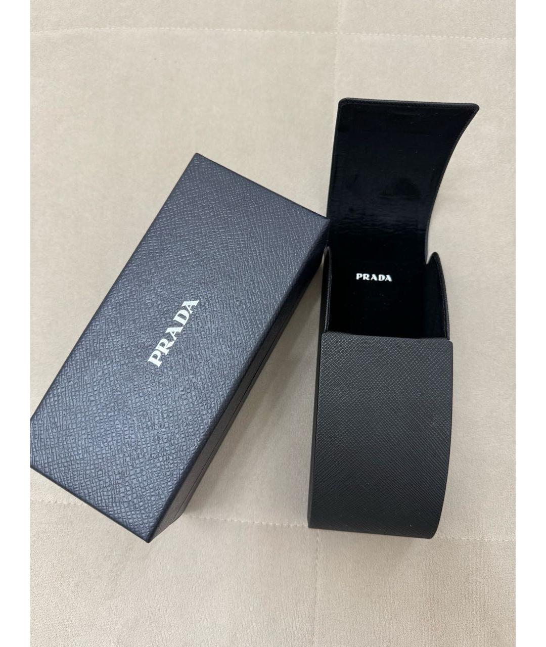 PRADA Золотые пластиковые солнцезащитные очки, фото 4