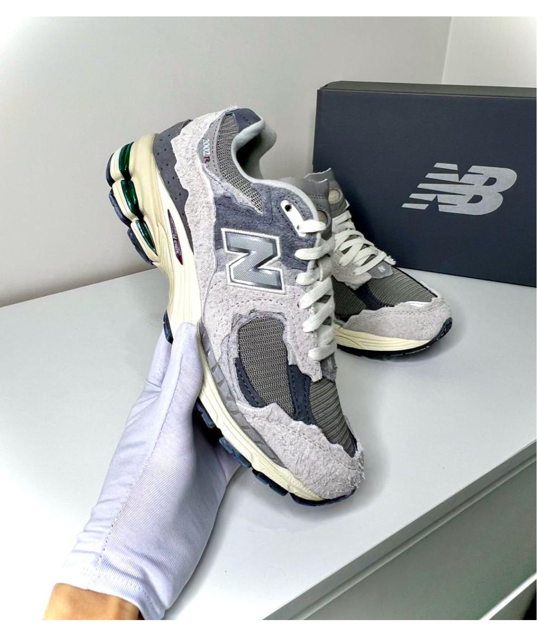 NEW BALANCE Серые замшевые кроссовки, фото 2